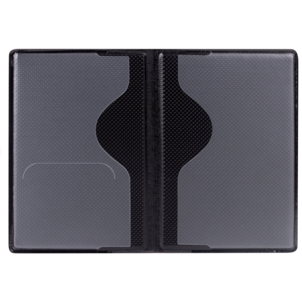 Обложка для паспорта, мягкий полиуретан, "Герб", красный, с отделением для карточек